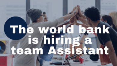 The World Bank is hiring a team assistant (x1). APPLY NOW