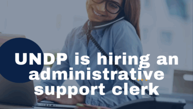 UNDP is hiring an administrative support clerk (x1). APPLY NOW
