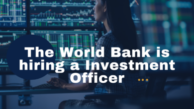 The World Bank is hiring a Investment Officer(x1). APPLY NOW