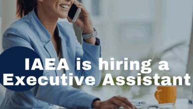IAEA is currently hiring a Executive Assistant (x1). APPLY NOW